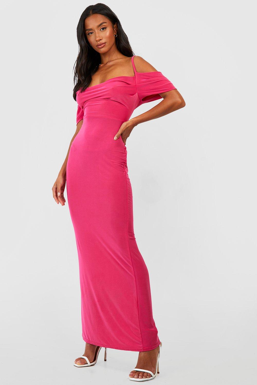 Cold shoulder petite hot sale maxi dress